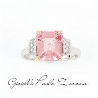 Ring Zorzan Gioielli Woman in White Gold Morganite 3.52 Ct ANPZ355 - ANPZ355